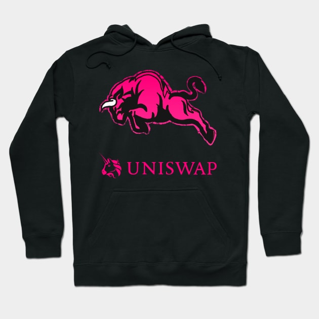 Uniswap UNI coin Crypto coin Crytopcurrency Hoodie by JayD World